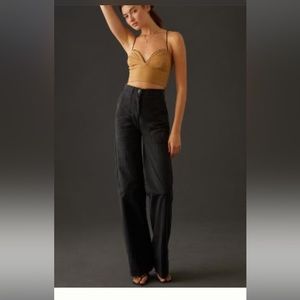 Maeve Black Wide-Leg Pants